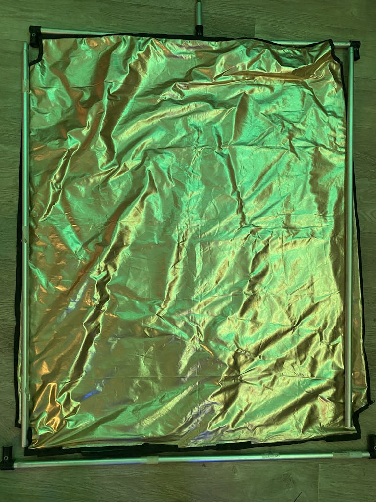 Shiny Fabric Abstract Art